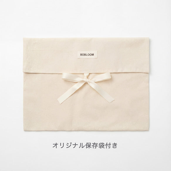 月に咲く花｜金糸ジャカード × 立体刺繍の半月ショルダーバッグ 7