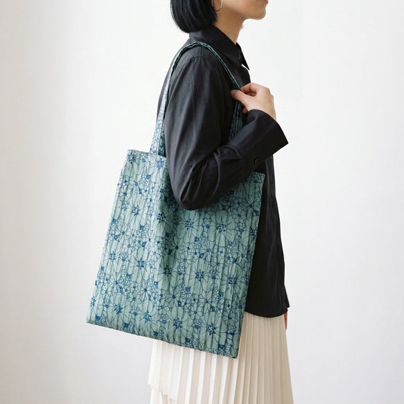 花泡沫｜刺繍ジャカード トートバッグ 1