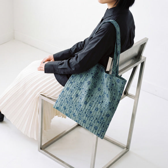 花泡沫｜刺繍ジャカード トートバッグ 7