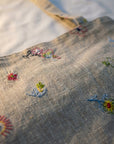 秘密の庭・散策｜刺繍リネン トートバッグ 3